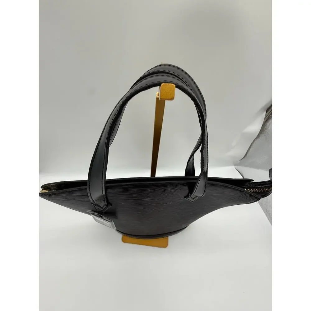 Louis Vuitton Epi Saint Jacques PM Black Leather Handbag VI0986 Short Handle⁠
